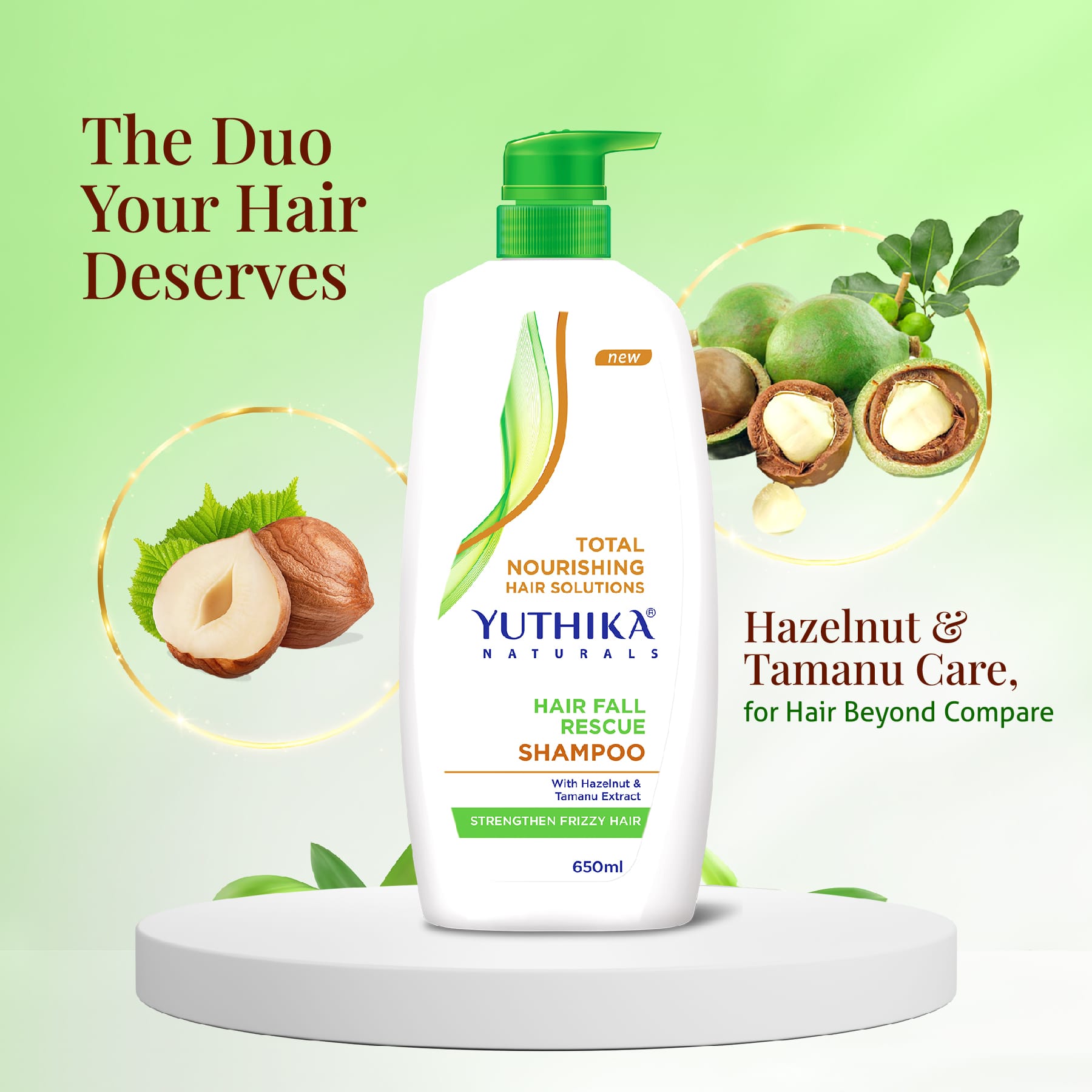 Yuthika Total Nourishing Hair Fall Rescue Shampoo 650ml