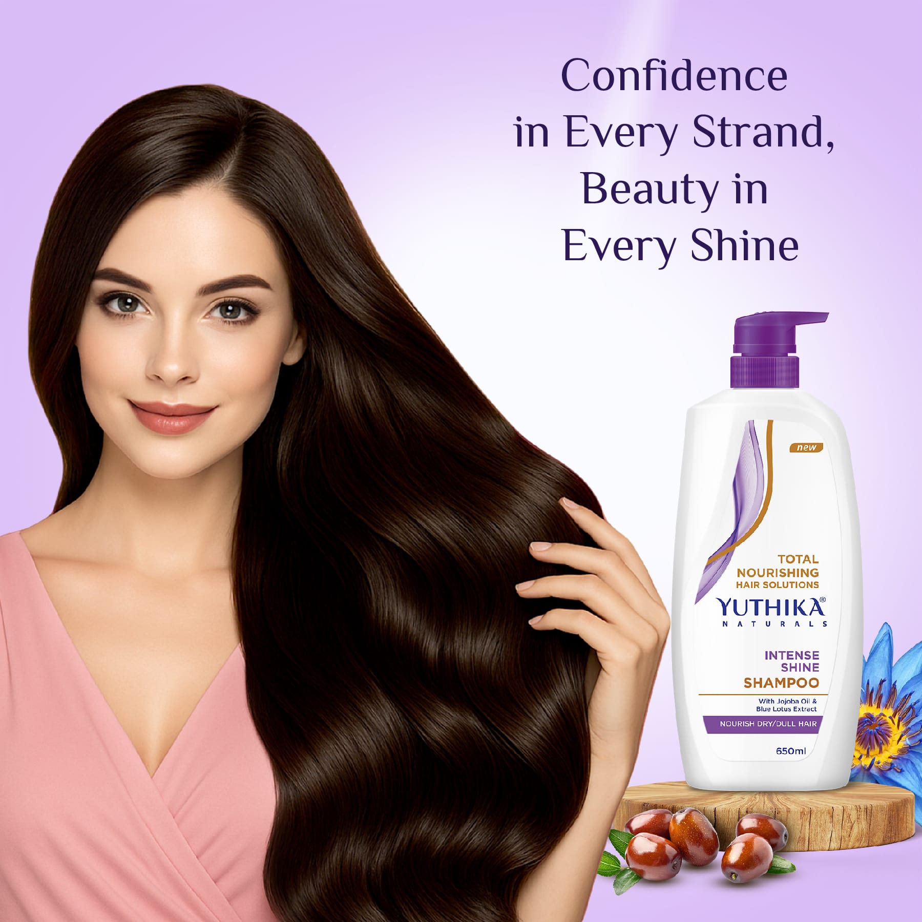 Yuthika Total Nourishing Intense Shine Shampoo 650ml