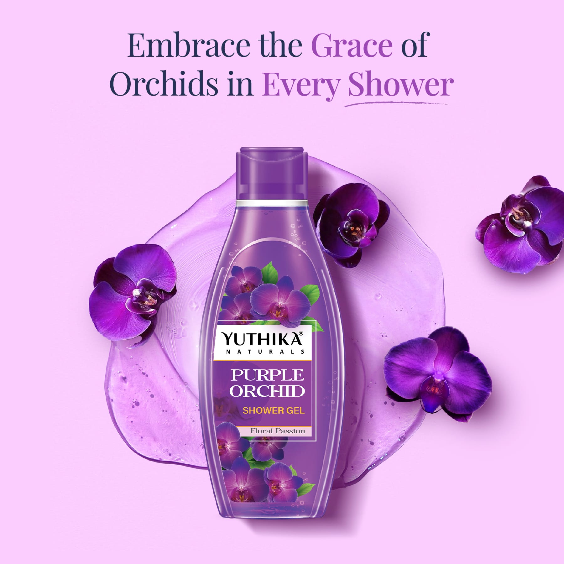 Yuthika Naturals Shower Gel Purple Orchid 250ml