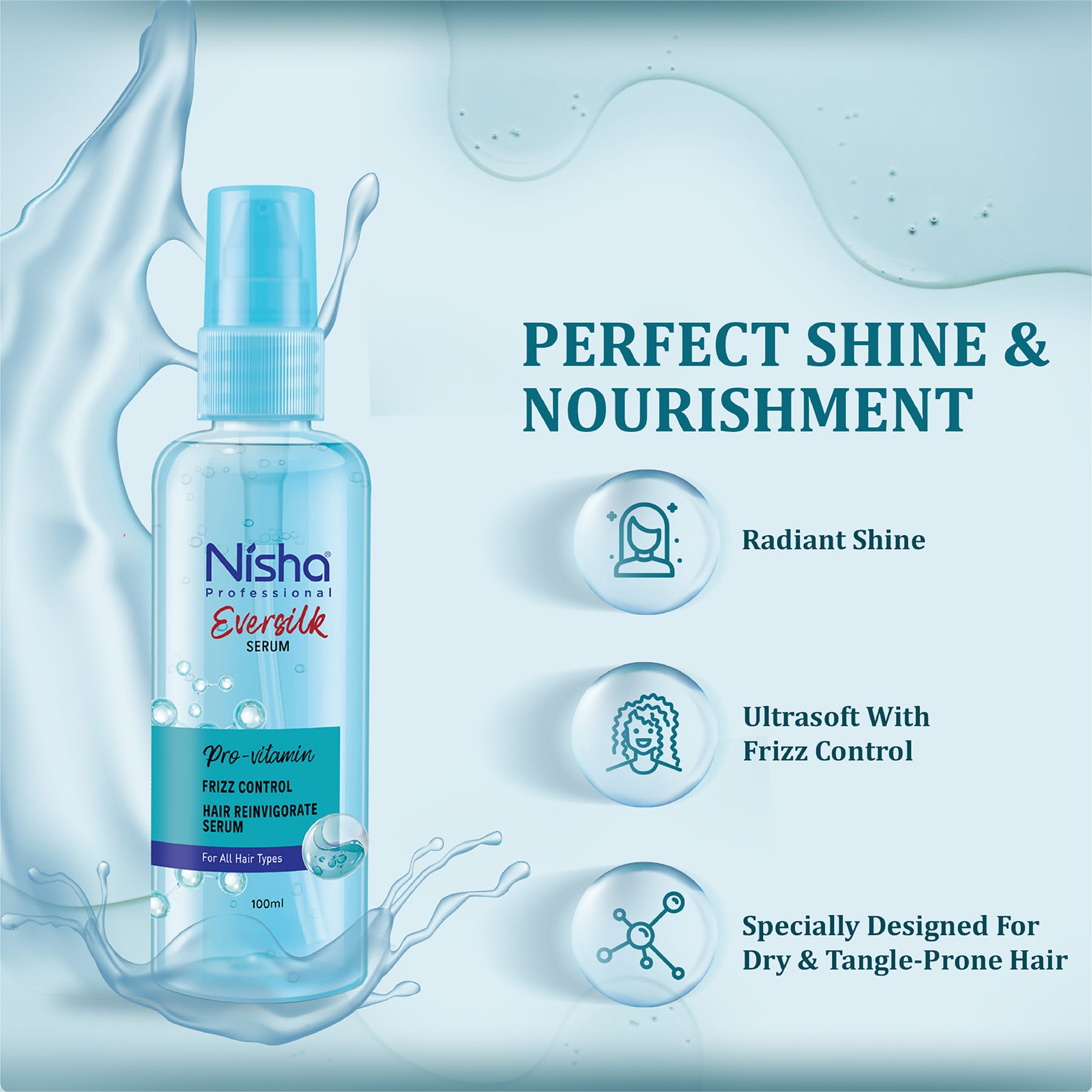 Nisha Professional Eversilk Pro-Vitamin Hair Serum