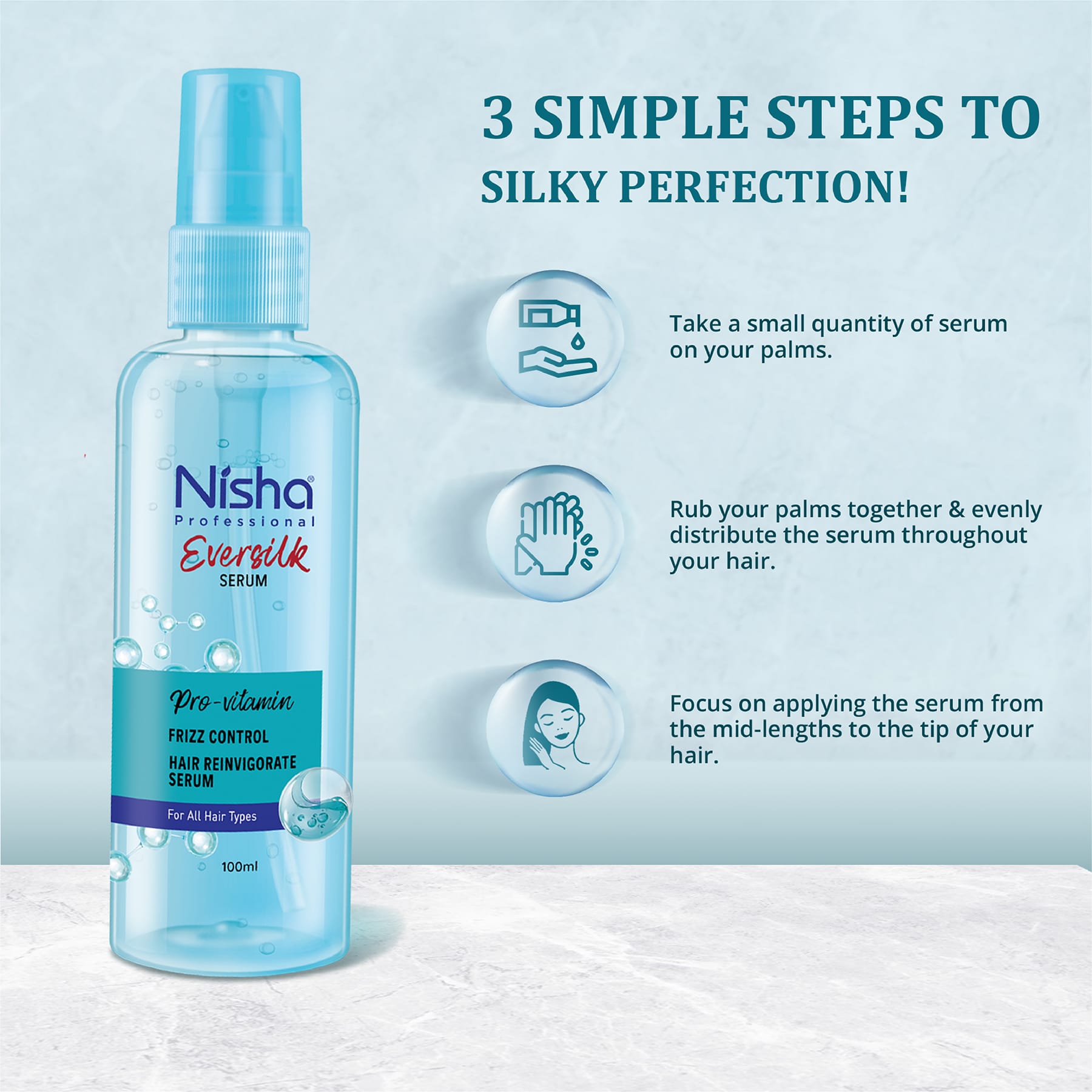 Nisha Professional Eversilk Pro-Vitamin Hair Serum