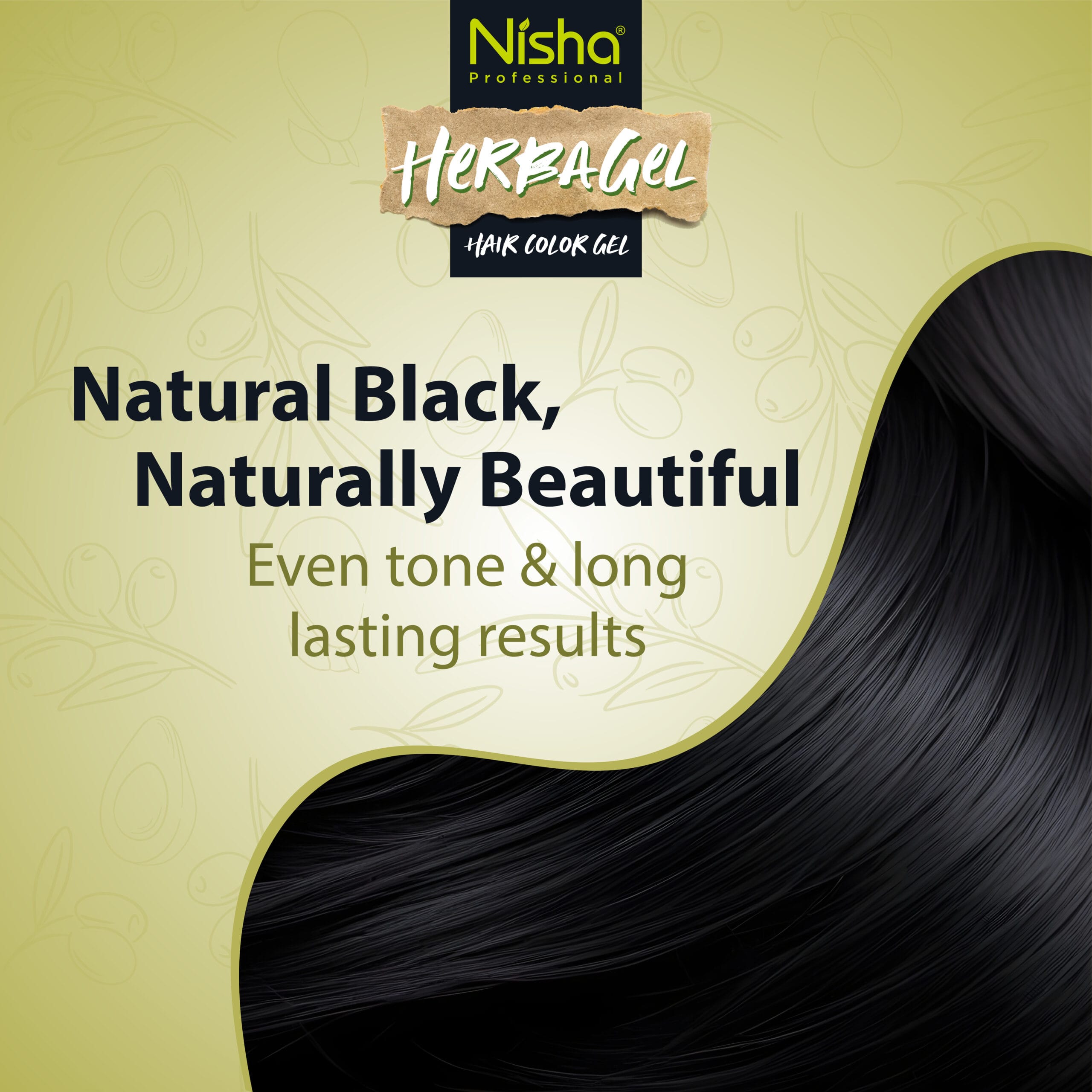 Nisha Professional Herba Gel Original Black 15ml + 15ml