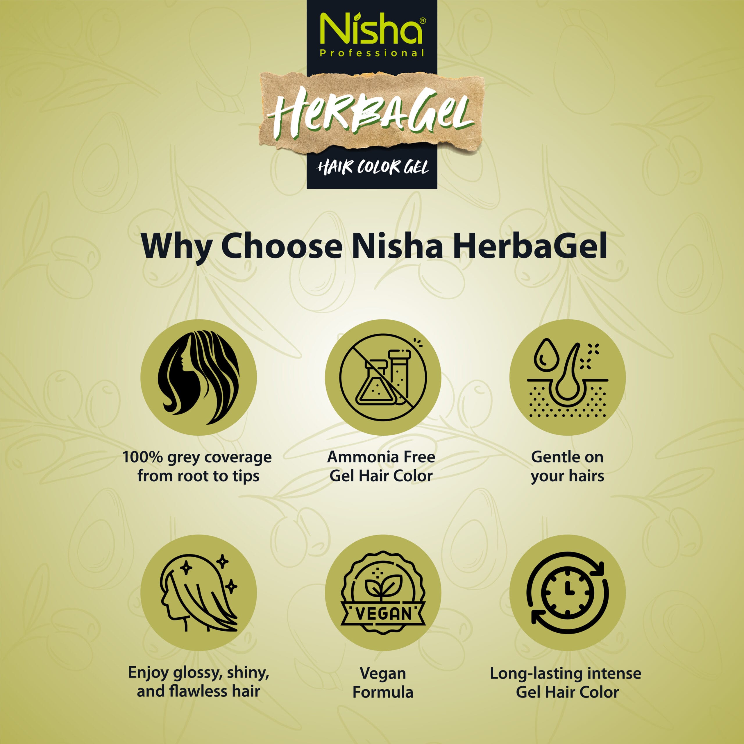 Nisha Professional Herba Gel Original Black 15ml + 15ml
