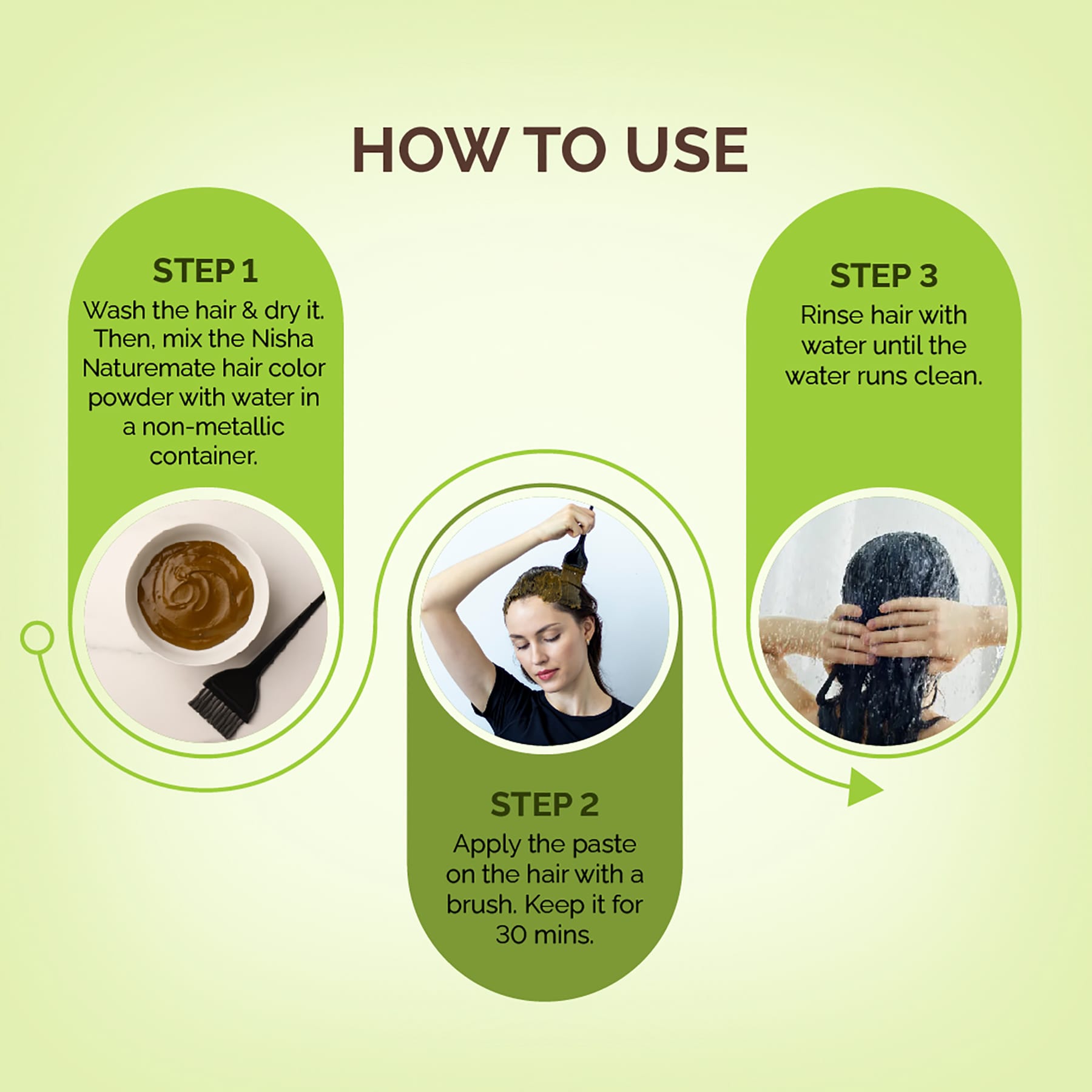 Nisha Naturemate Coloring Henna Natural Brown