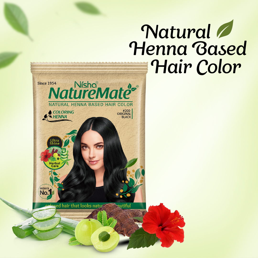 Nisha Naturemate Coloring Henna Original Black