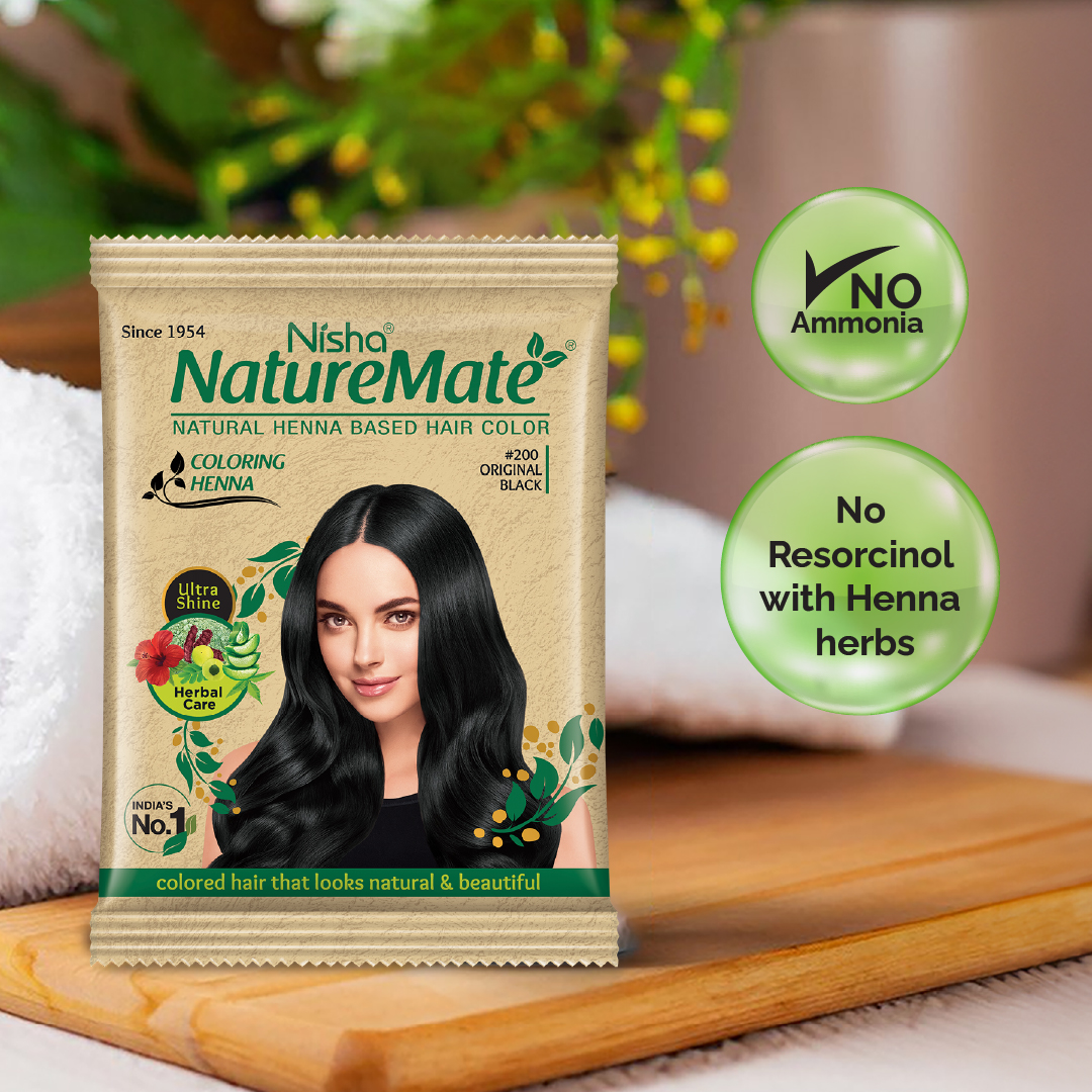 Nisha Naturemate Coloring Henna Original Black