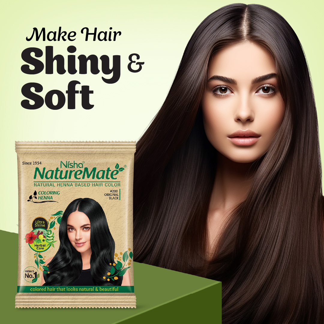 Nisha Naturemate Coloring Henna Original Black