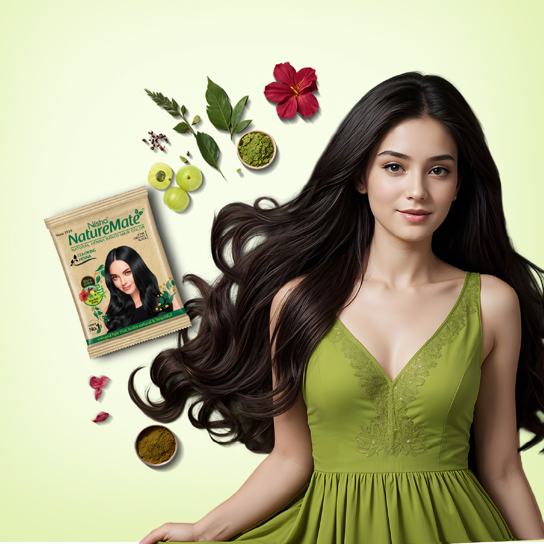Nisha Naturemate Coloring Henna Original Black
