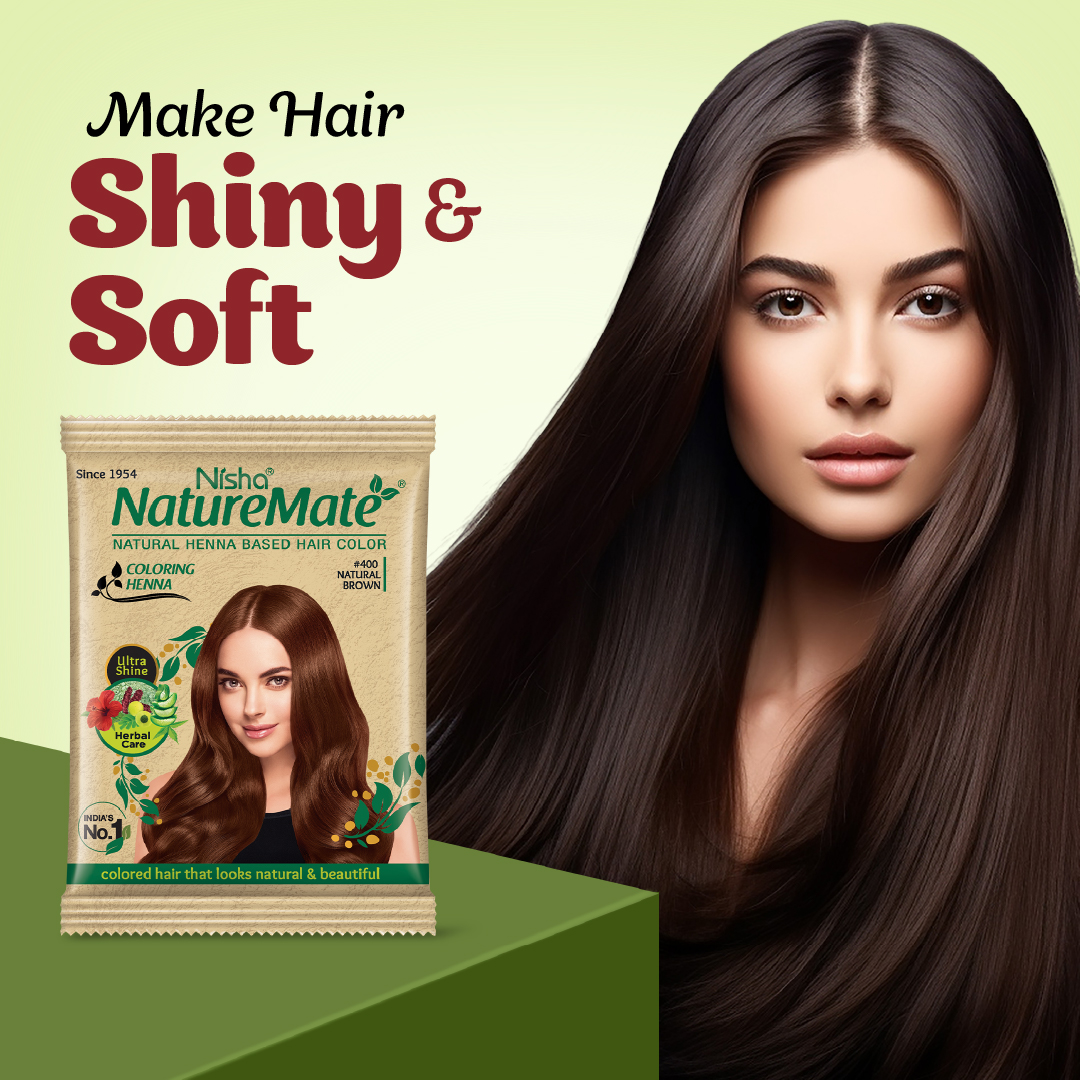 Nisha Naturemate Coloring Henna Natural Brown