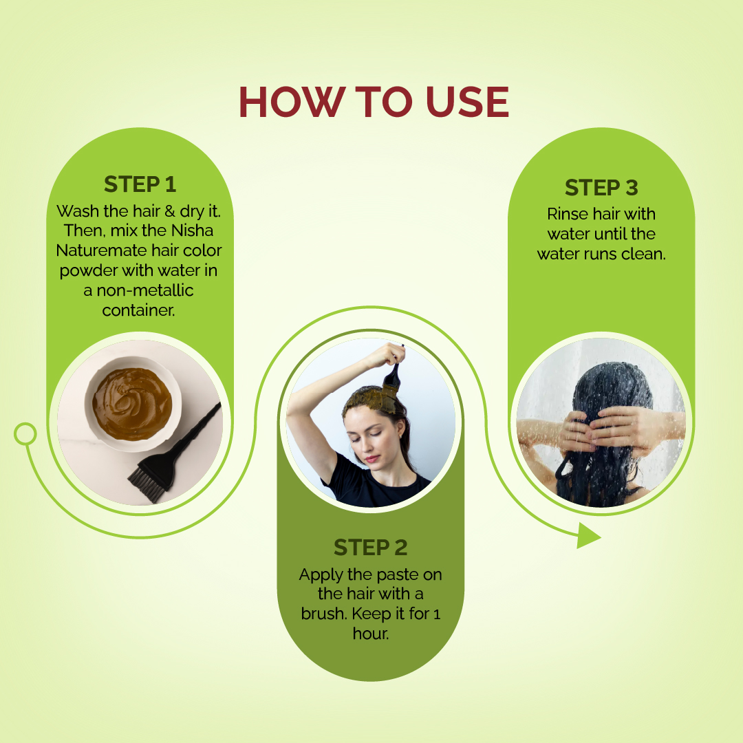 Nisha Naturemate Coloring Henna Natural Brown