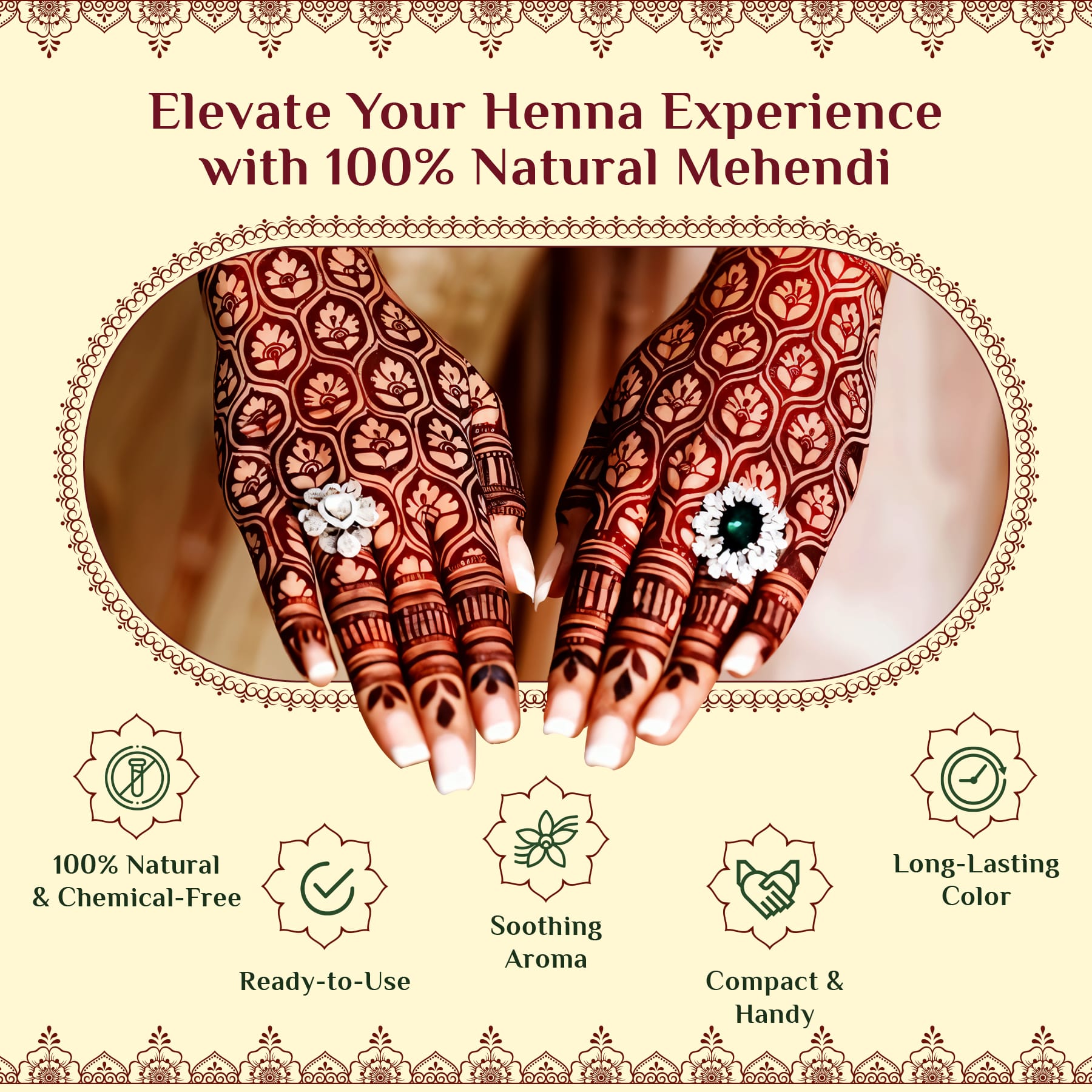 Neeta Mehendi Golden Cone