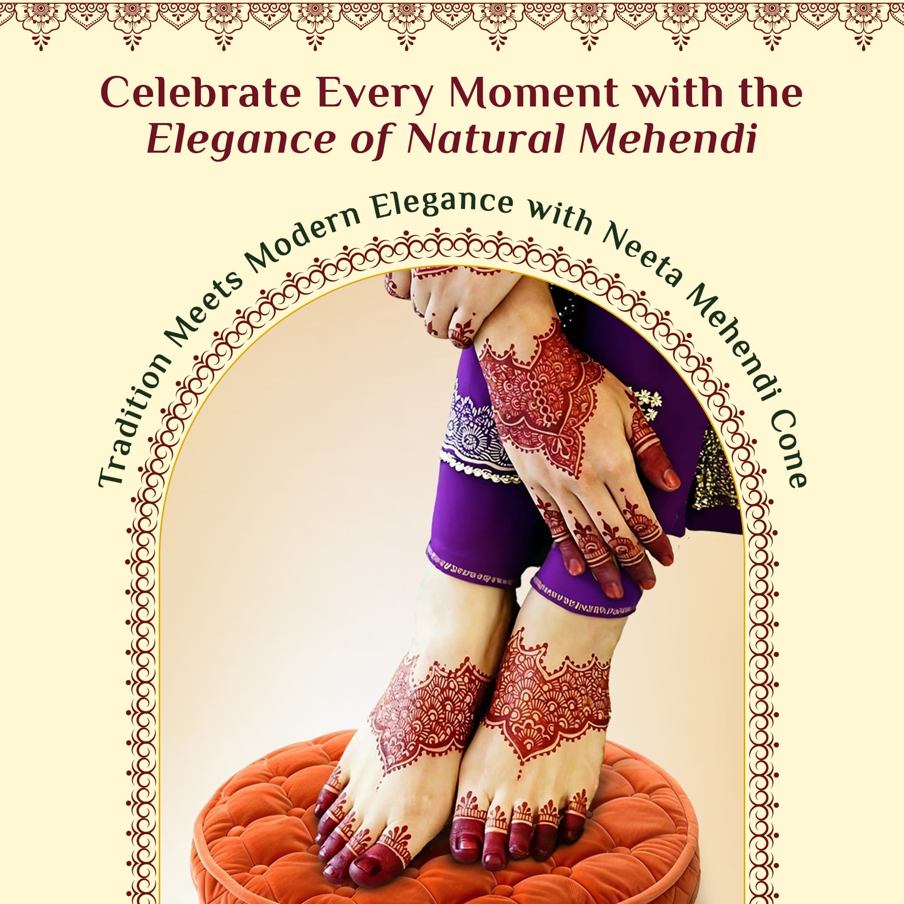 Neeta Mehendi Golden Cone