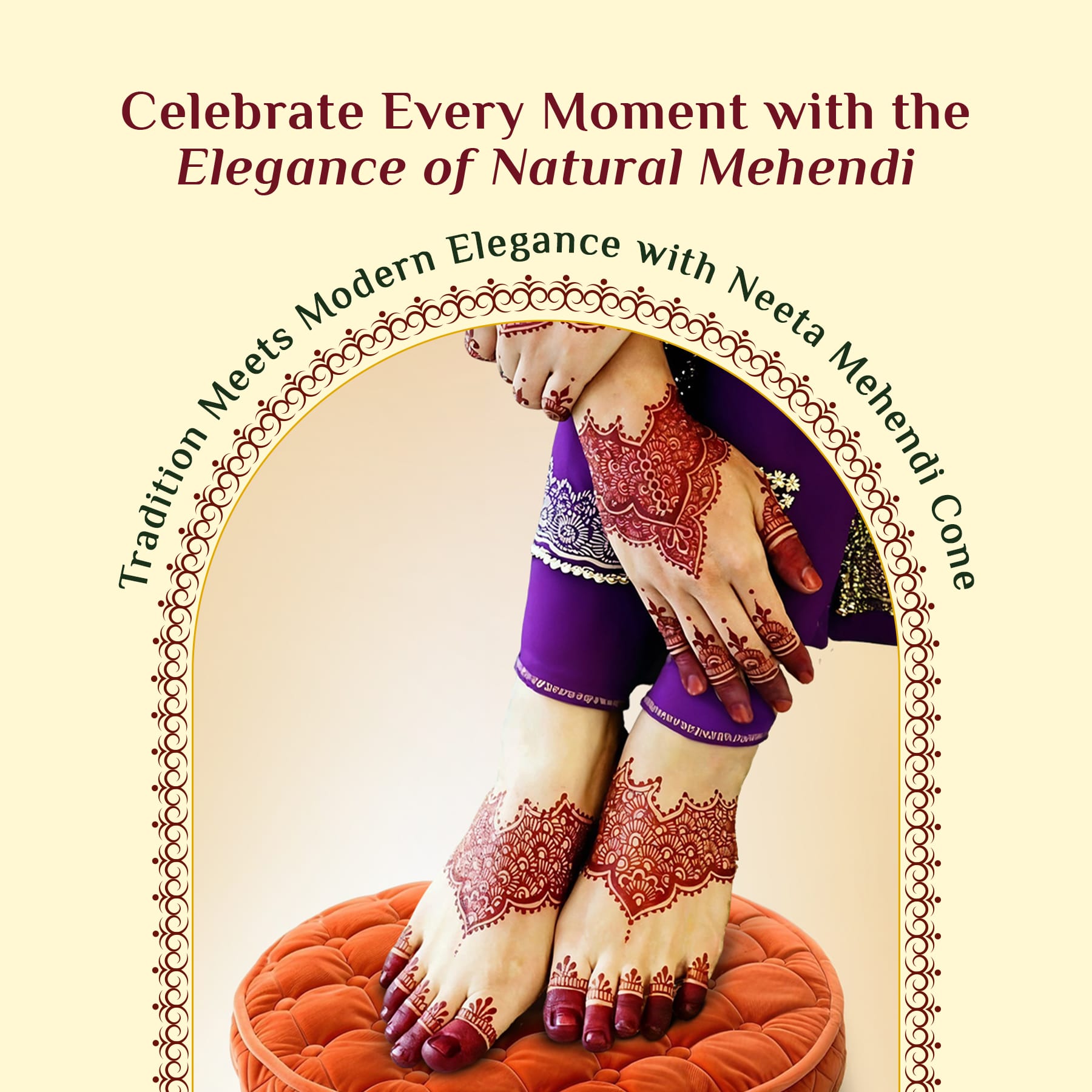 Neeta Mehendi Silver Cone