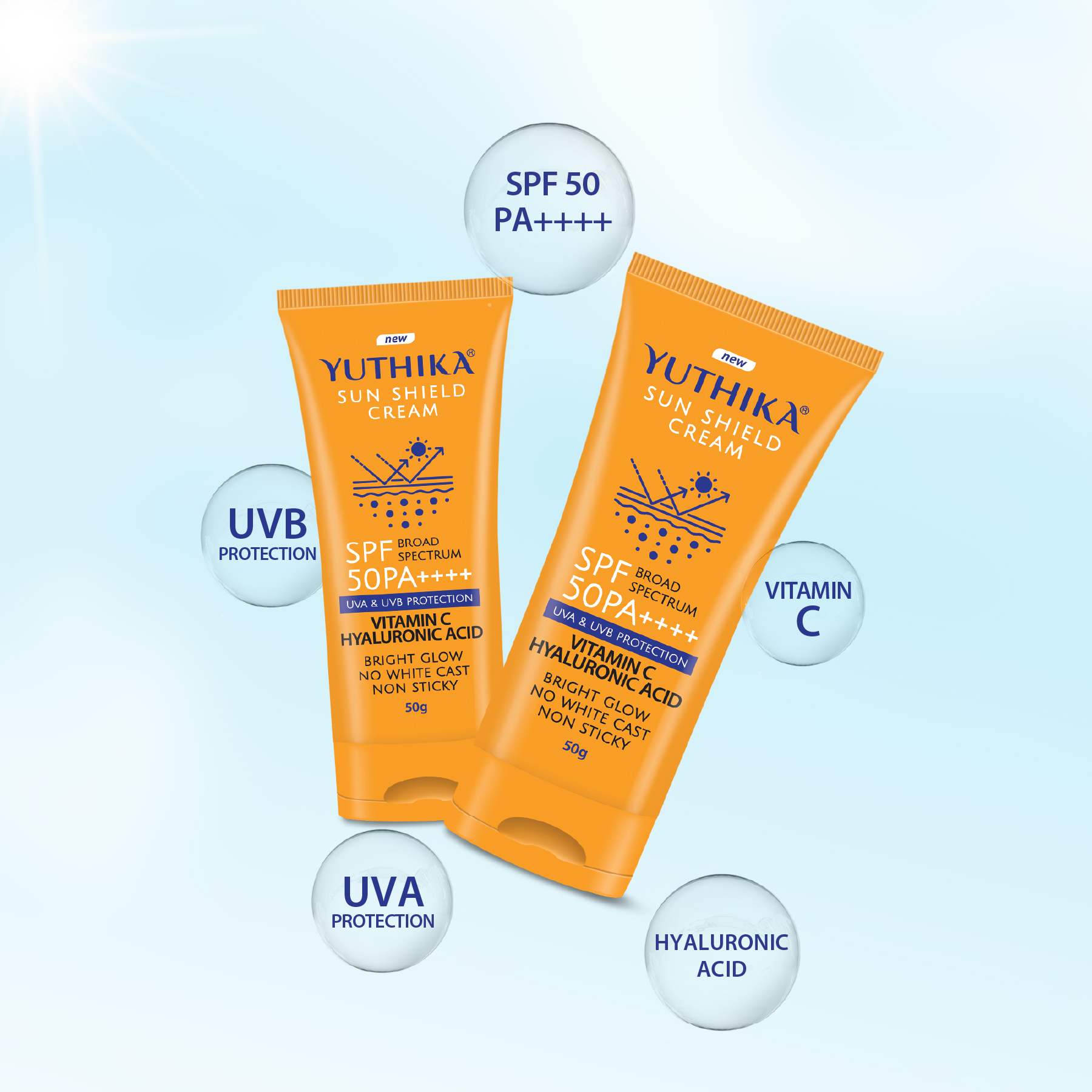 Yuthika Sun Shield Cream 50g