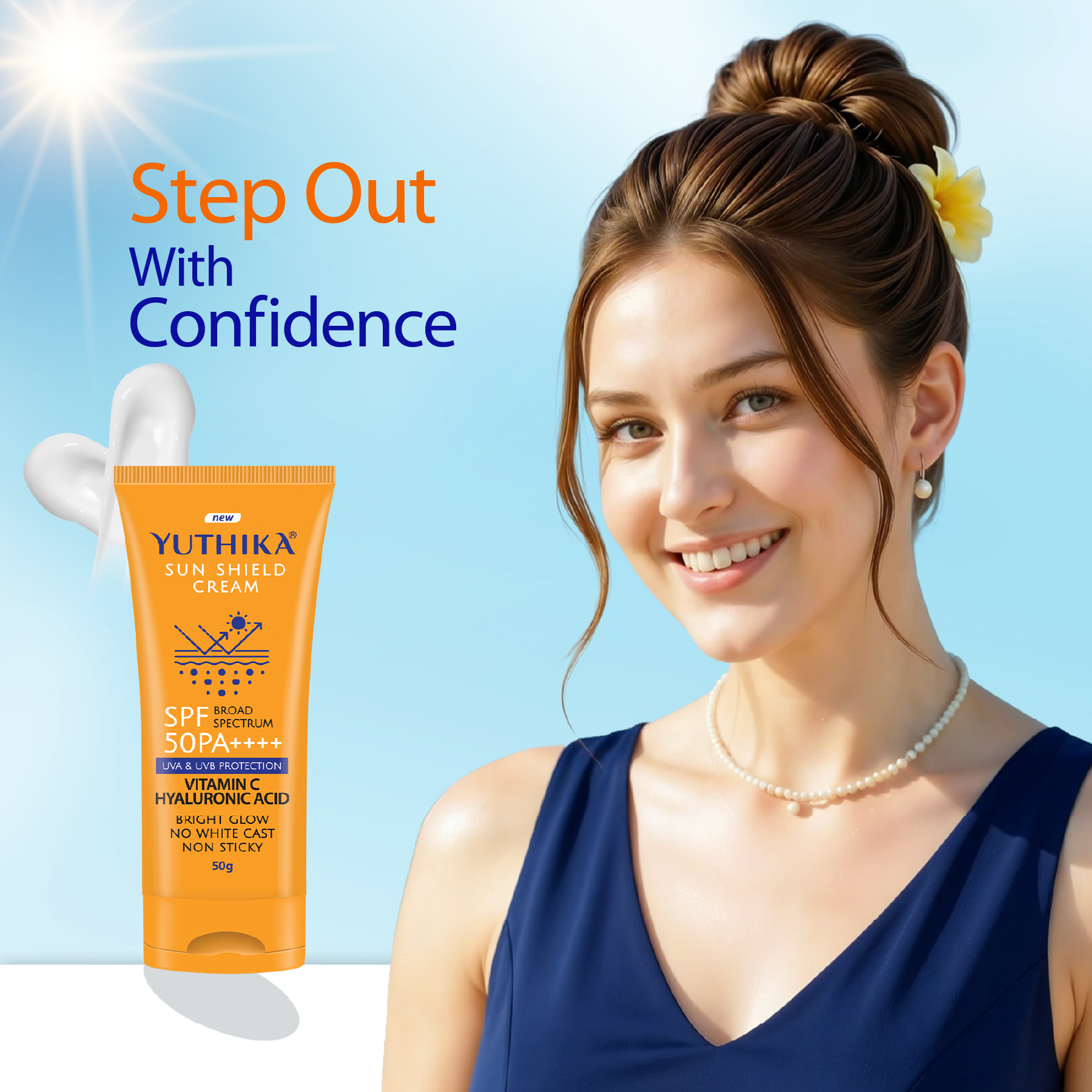 Yuthika Sun Shield Cream 50g