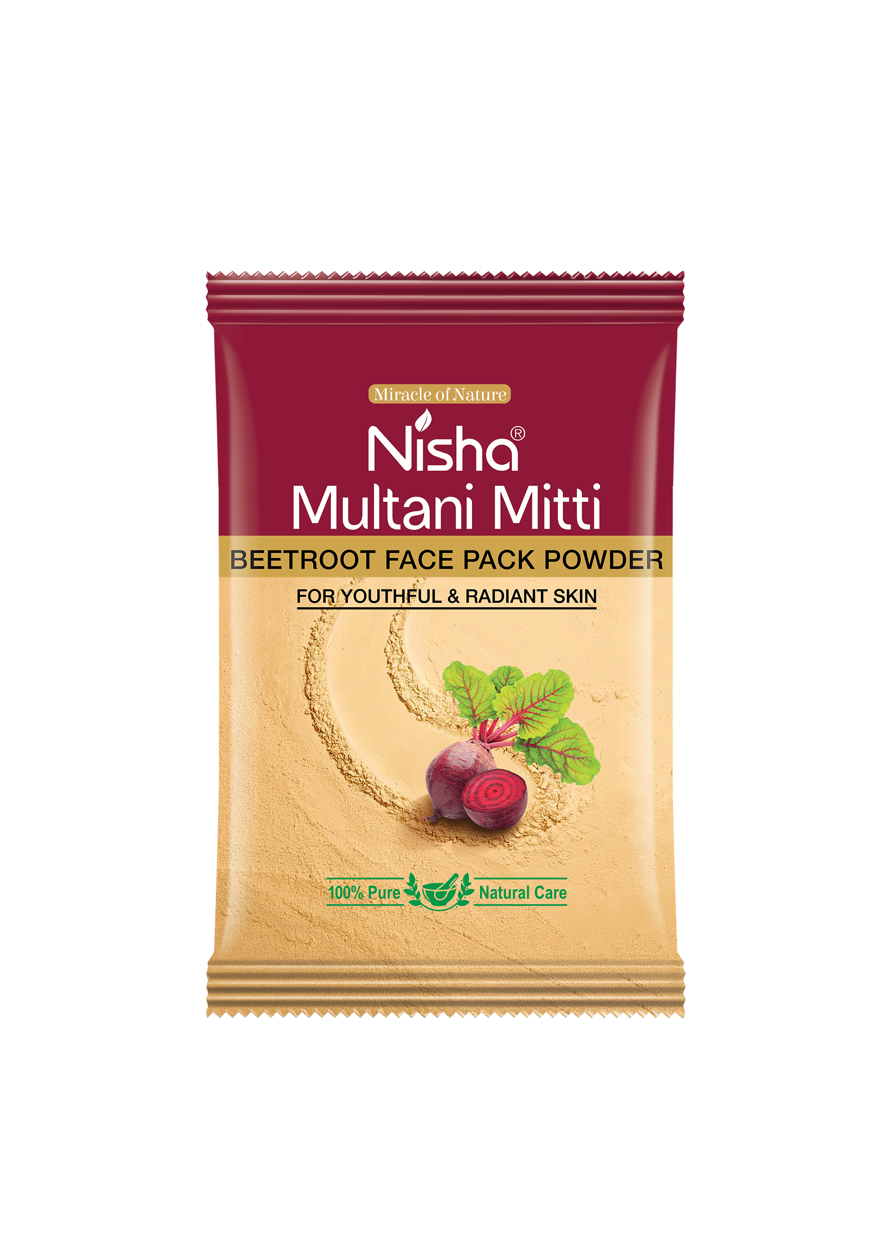 Nisha Multani Mitti Beetroot Face Pack Powder 10g