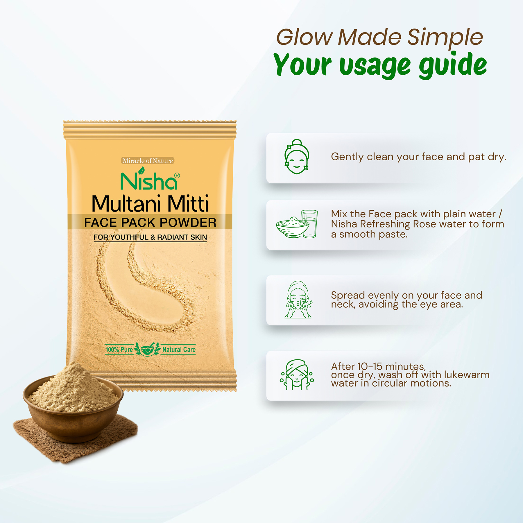 Nisha Multani Mitti Face Pack Powder