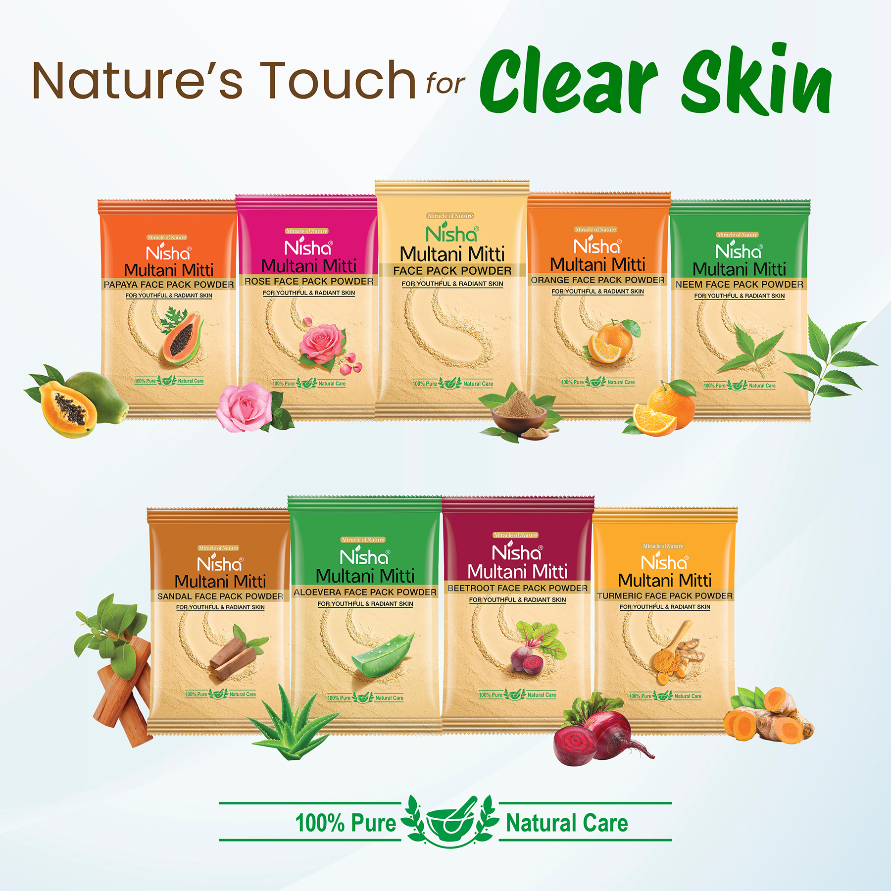 Nisha Multani Mitti Face Pack Powder