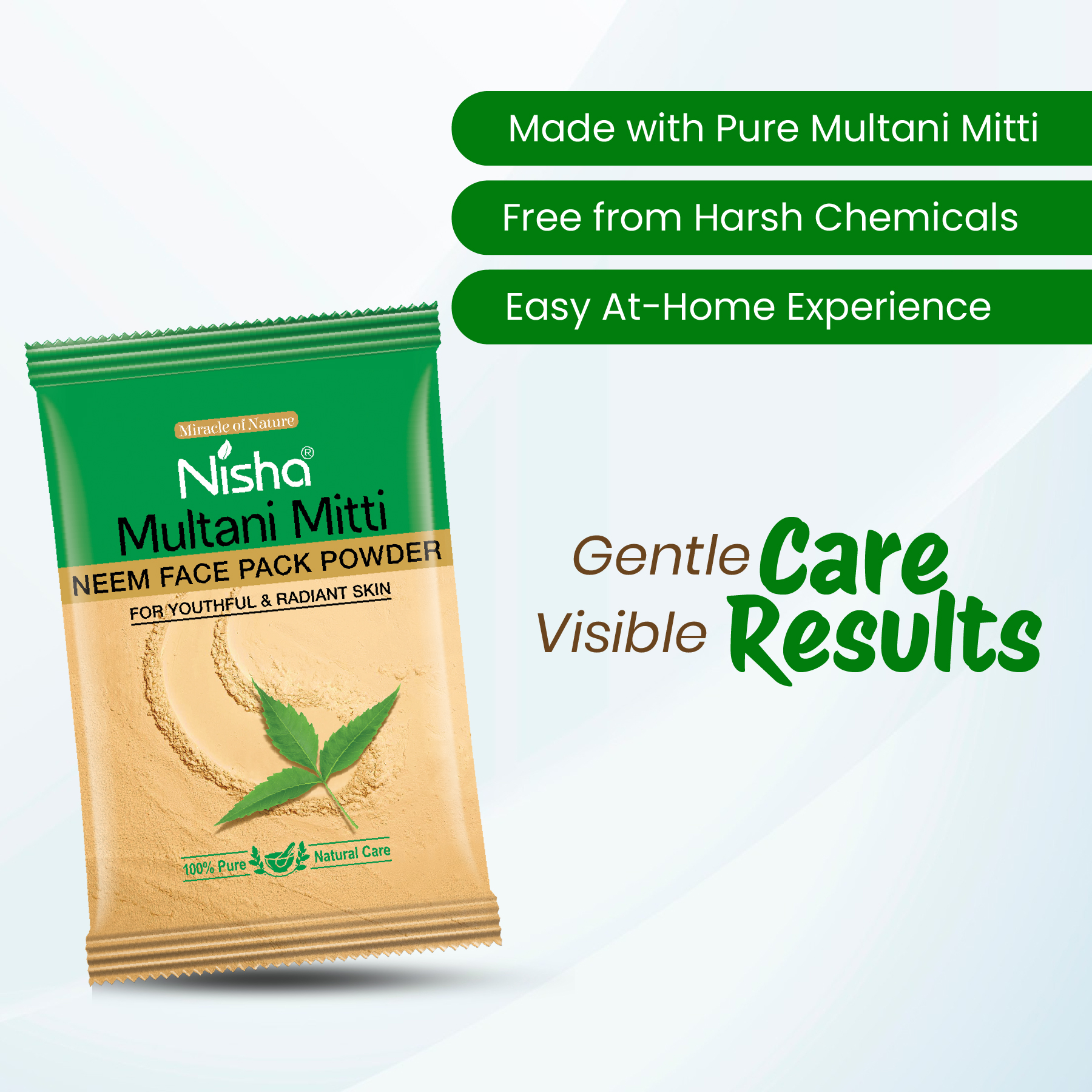 Nisha Multani Mitti Neem Face Pack Powder 10g