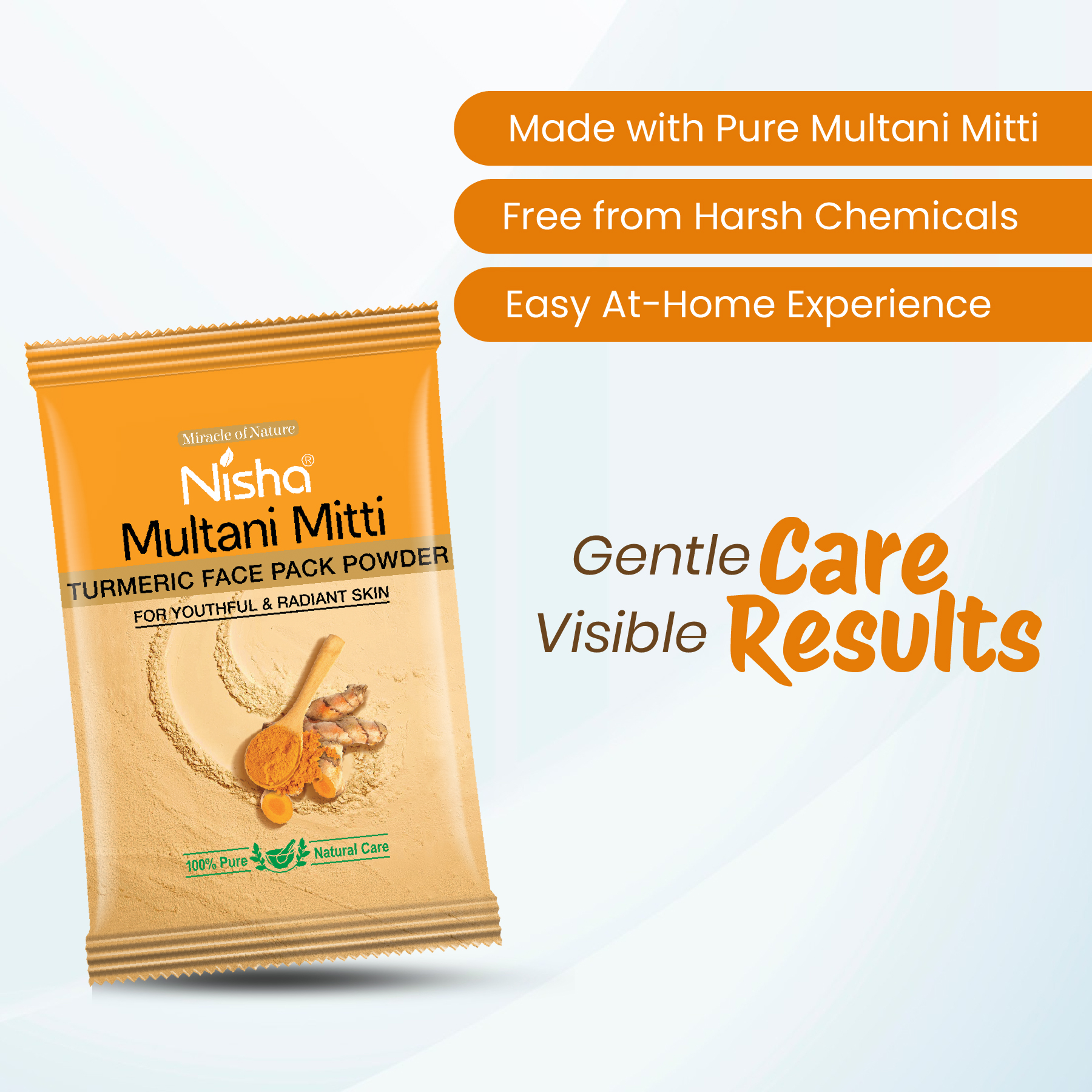 Nisha Multani Mitti Turmeric Face Pack Powder – 10g