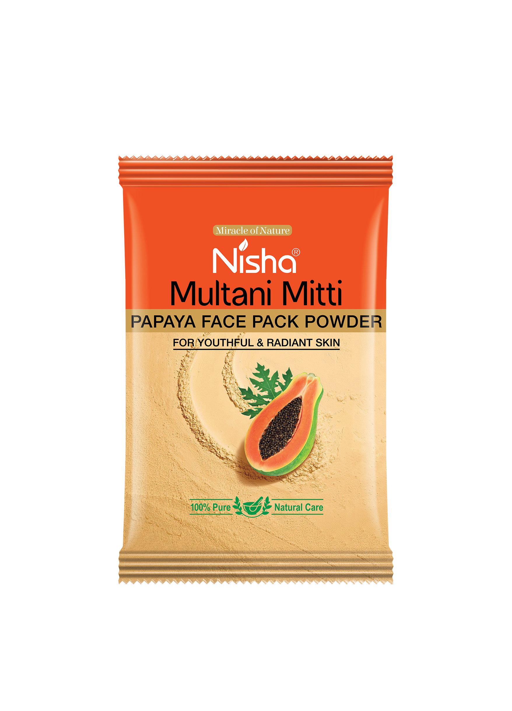 Nisha Multani Mitti Papaya Face Pack Powder 10g