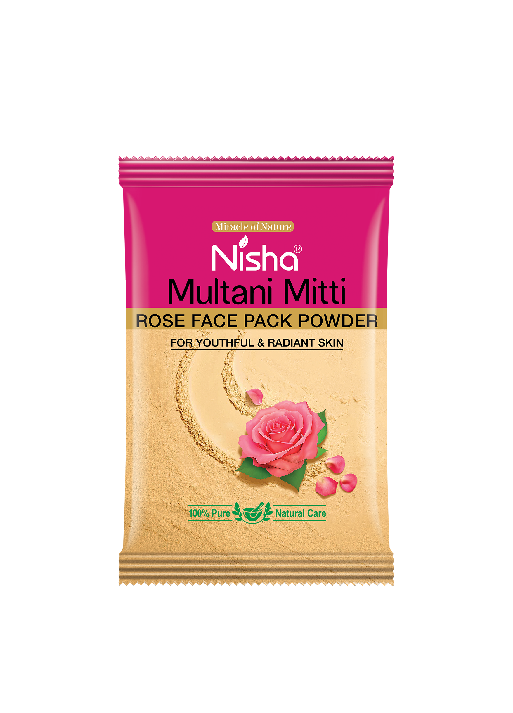 Nisha Multani Mitti Rose Face Pack Powder 10g