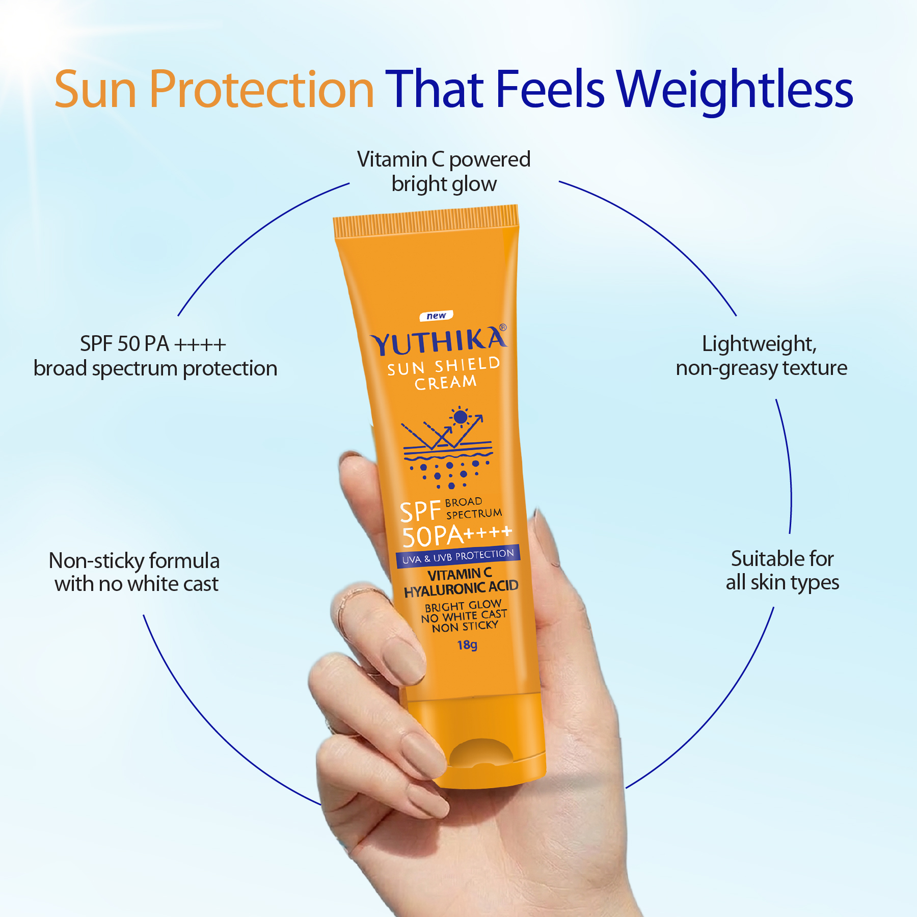 Yuthika Sun Shield Cream 18g