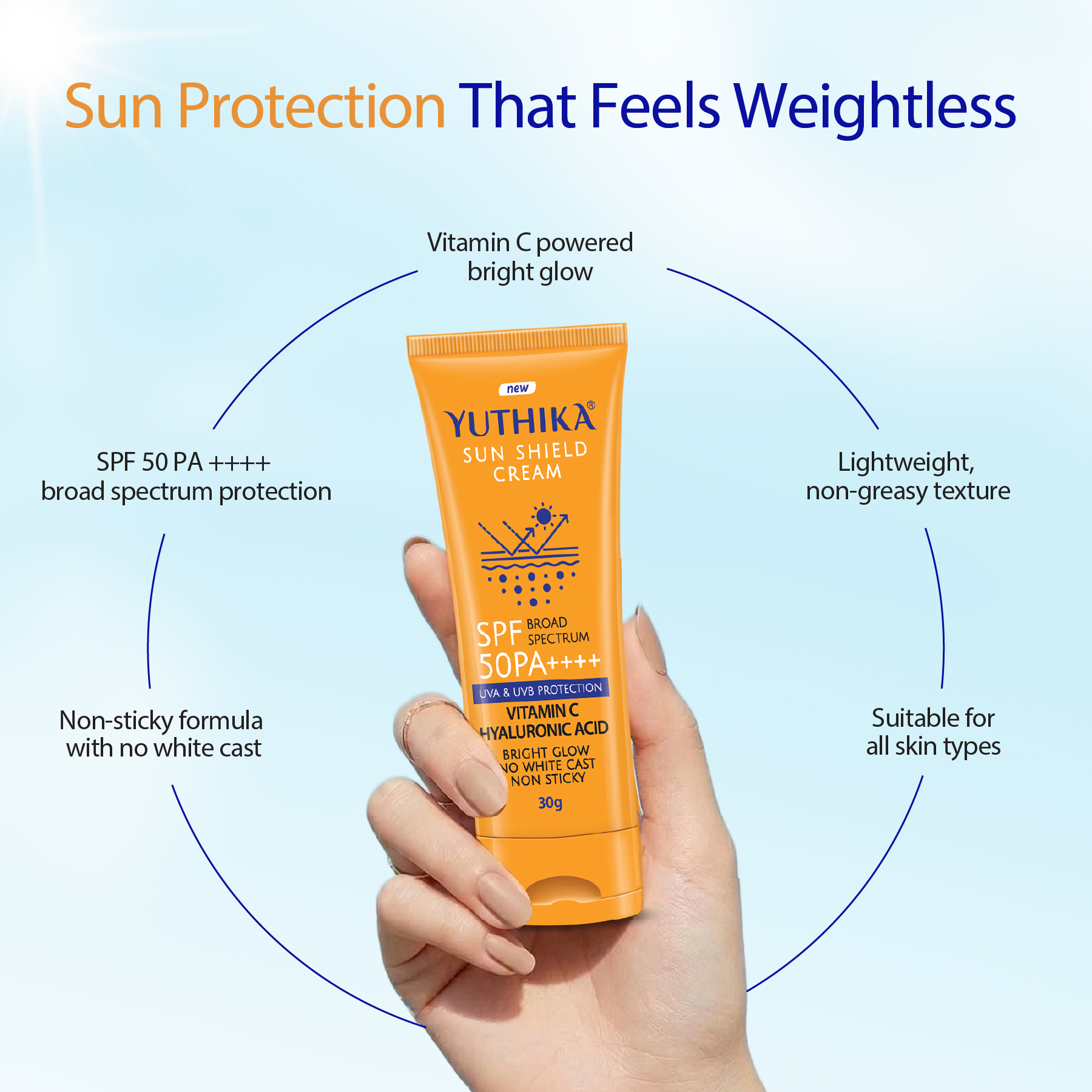 Yuthika Sun Shield Cream 30g