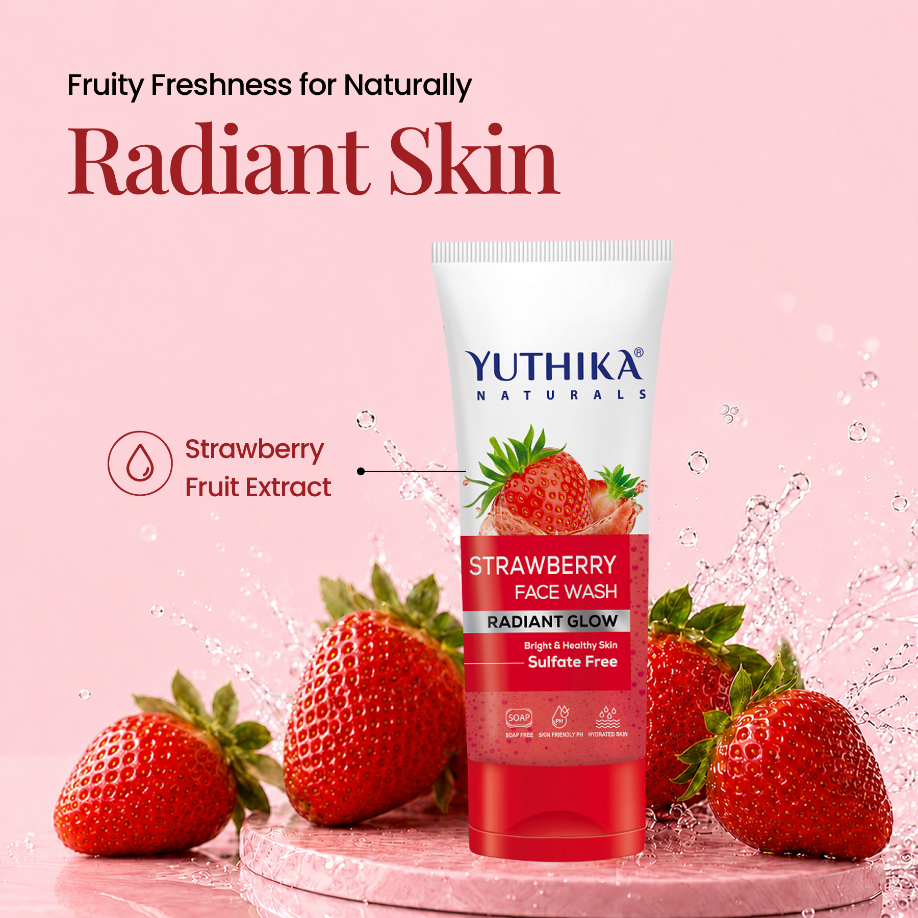 Yuthika Naturals Strawberry Face Wash