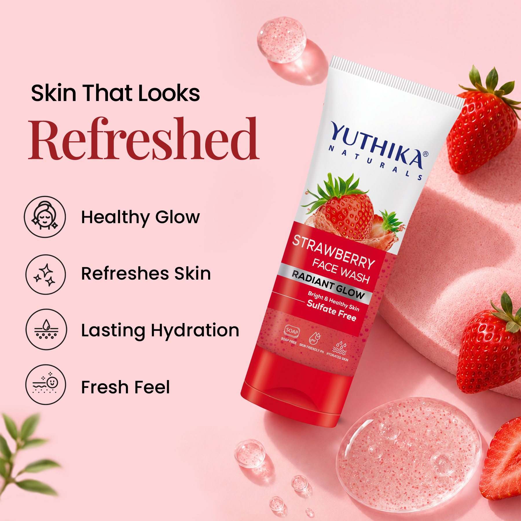Yuthika Naturals Strawberry Face Wash