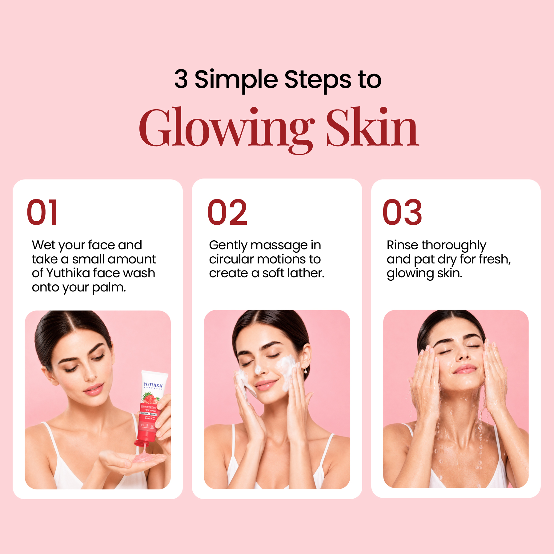 Yuthika Naturals Strawberry Face Wash