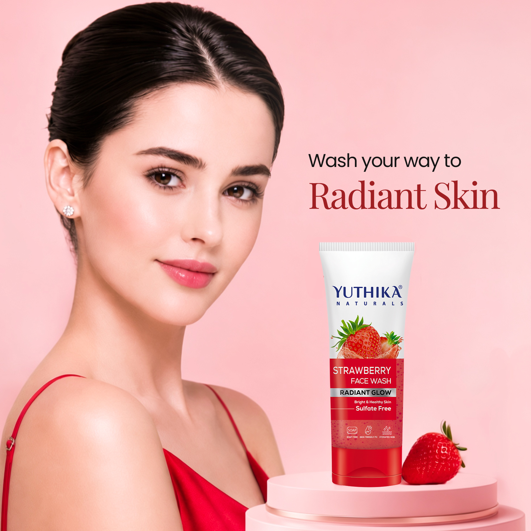 Yuthika Naturals Strawberry Face Wash