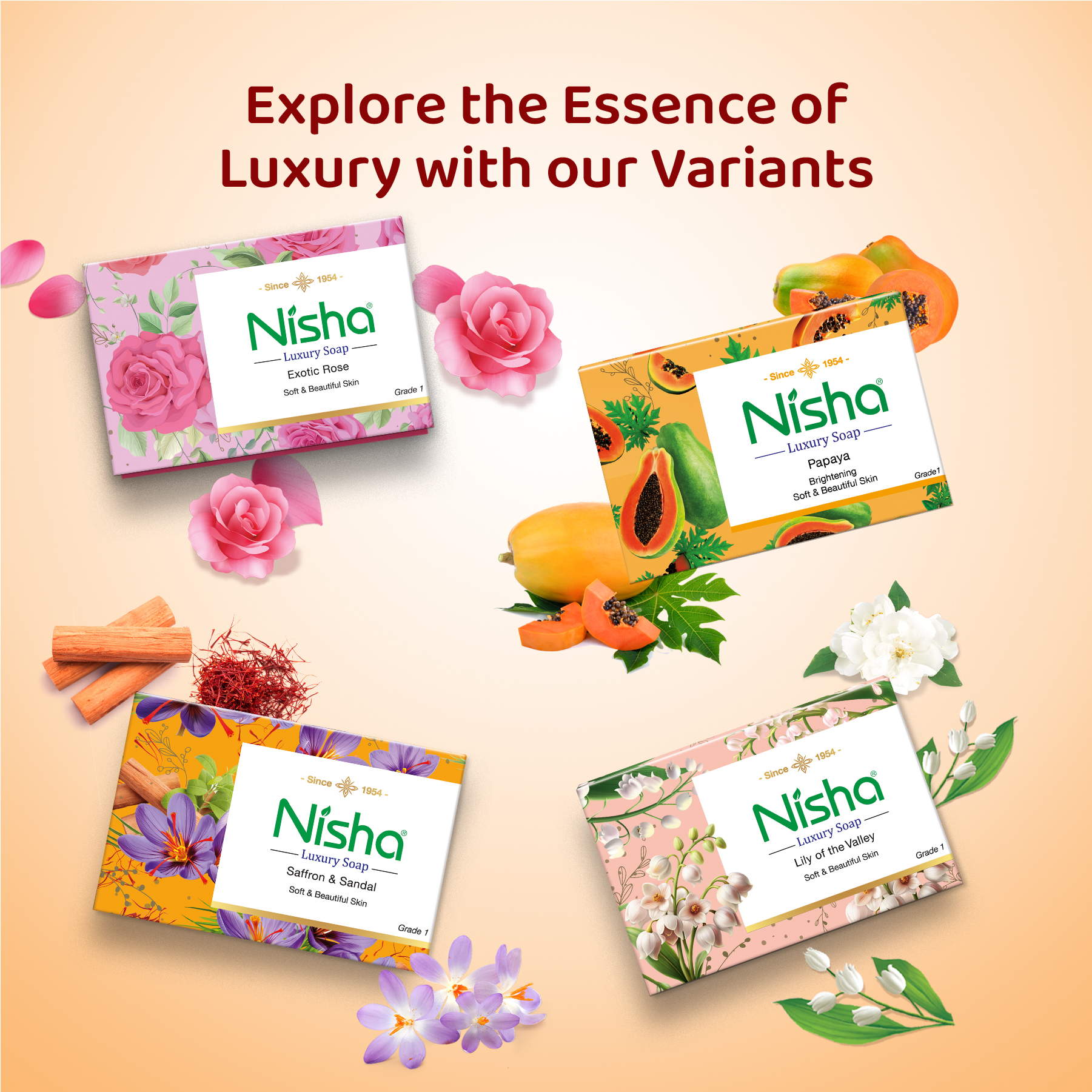 Nisha Luxury Soap Papaya